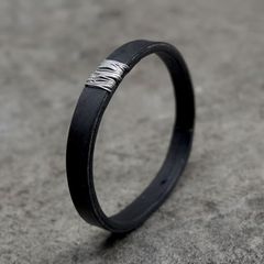 【お取り寄せ注文可能】Embed Silver Bangle