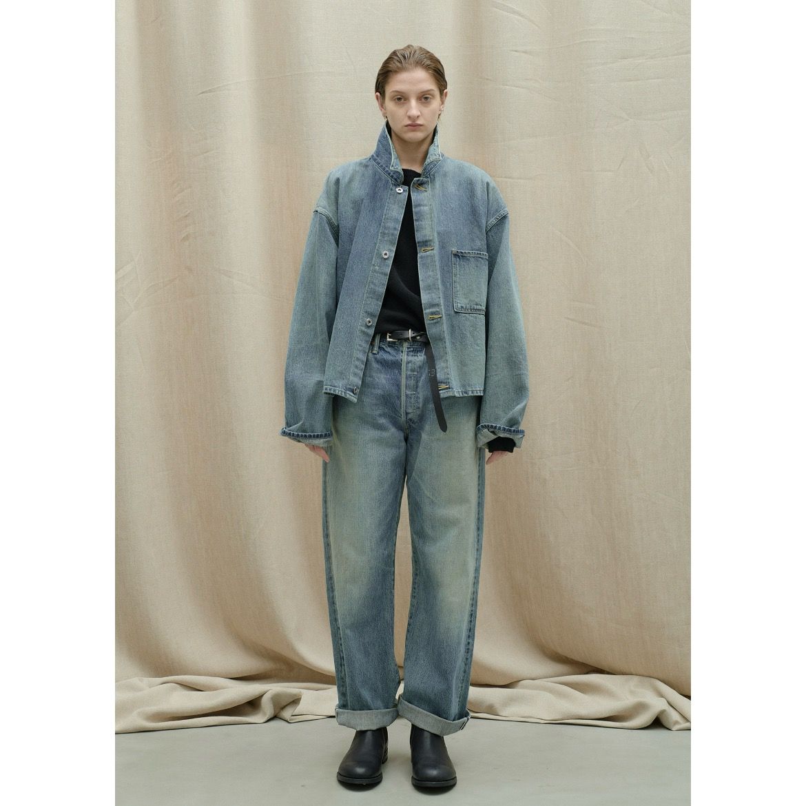 YOKO SAKAMOTO - 【再販売通知受付可能】Denim Straight Pants(USED FADE) | ACRMTSM ONLINE  STORE