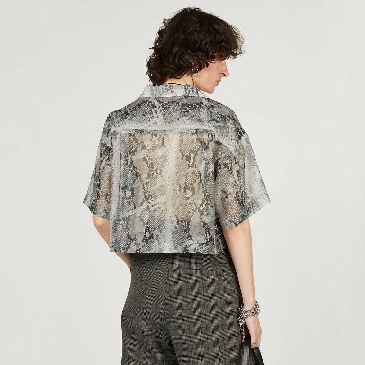 【残り一点】Python Print Sheer Shirt