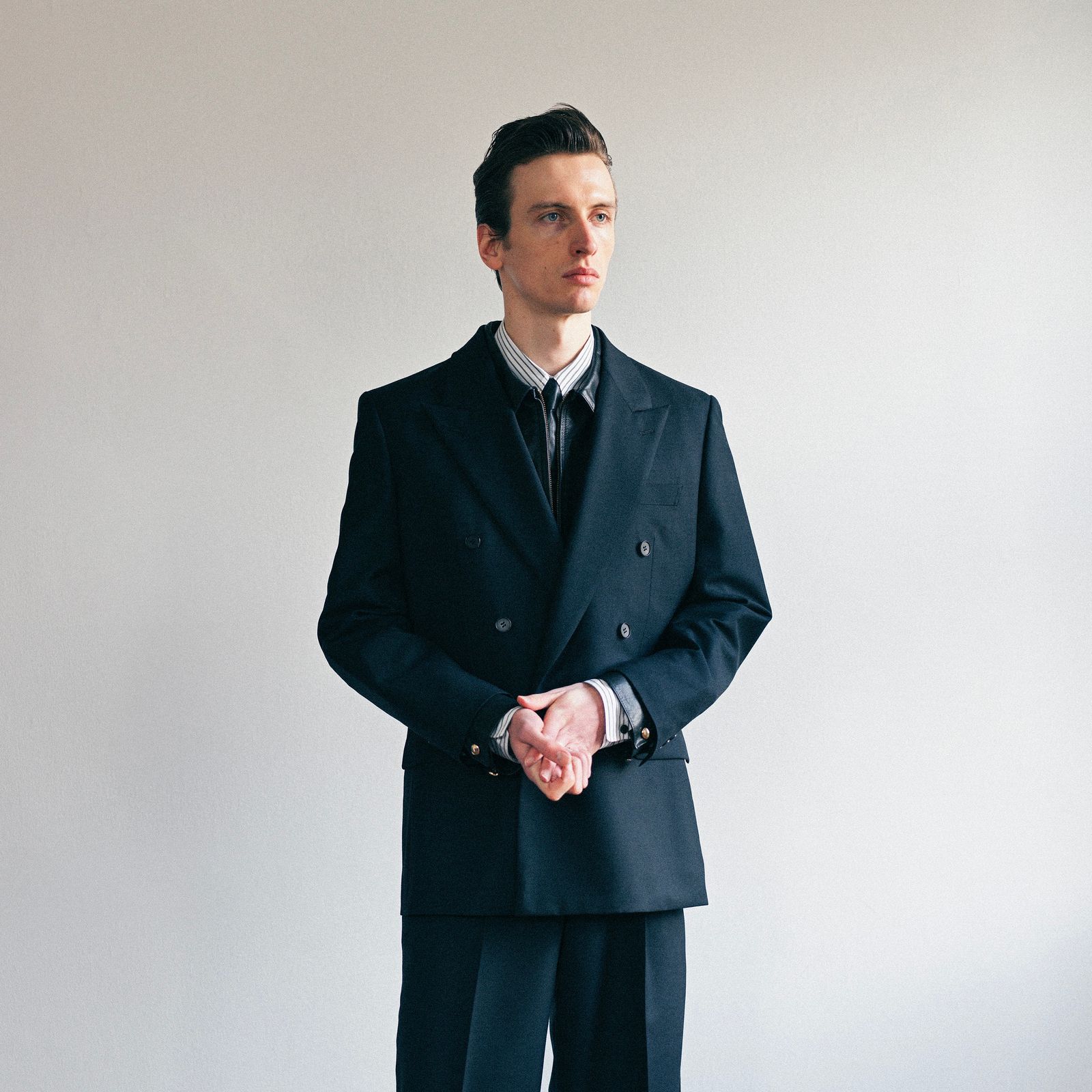 【残り一点】Black Wool Double Breasted Jacket