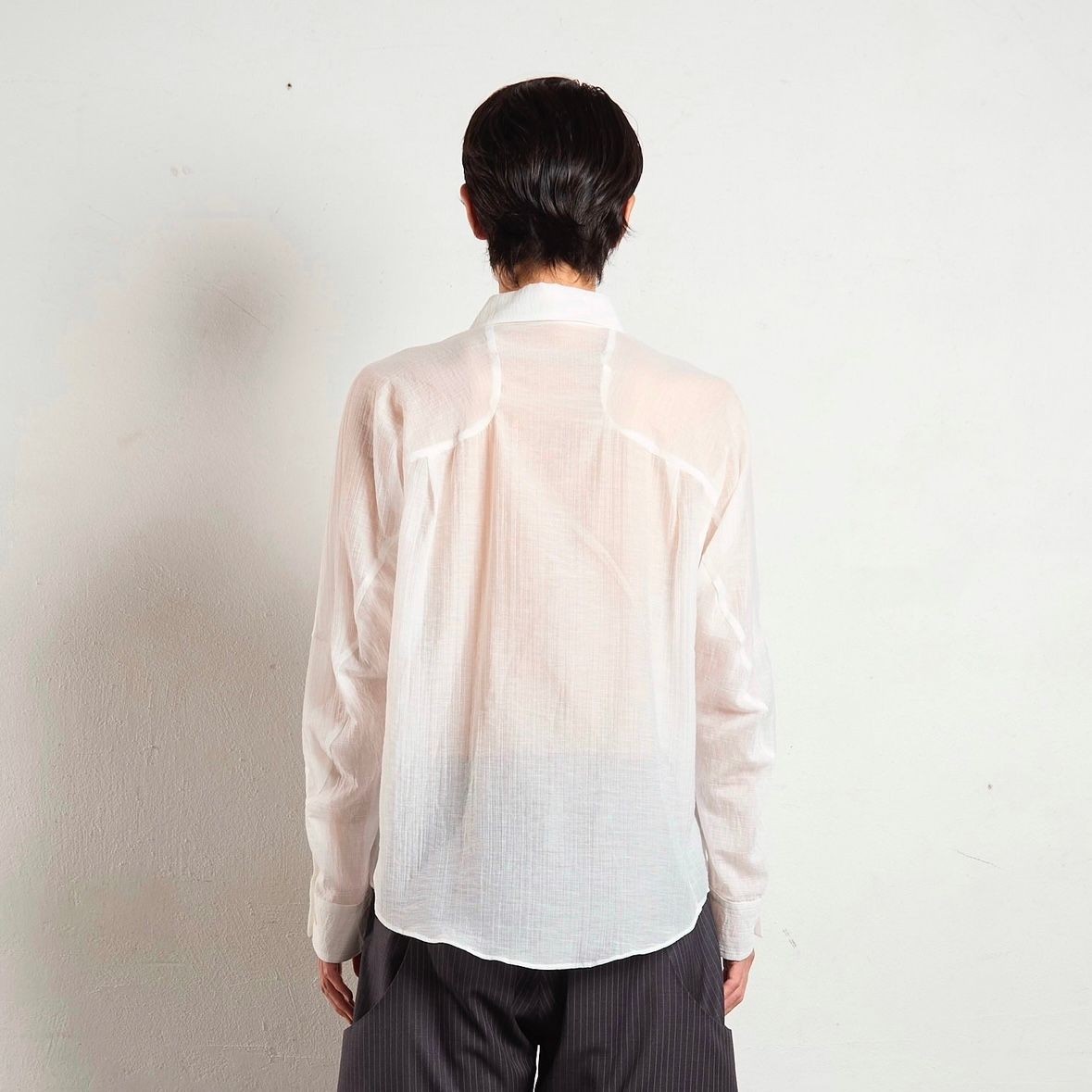 【残り一点】Semi Sheer French Seam Shirt