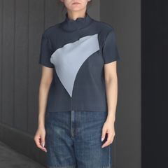 【残り一点】Todo Wave Top Short Sleeve High Neck