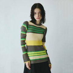 【残り一点】Randam Border Knit Tops