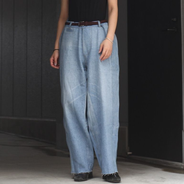 【残り一点】Reconstructed Super Baggy Slacks Denim_3(L)