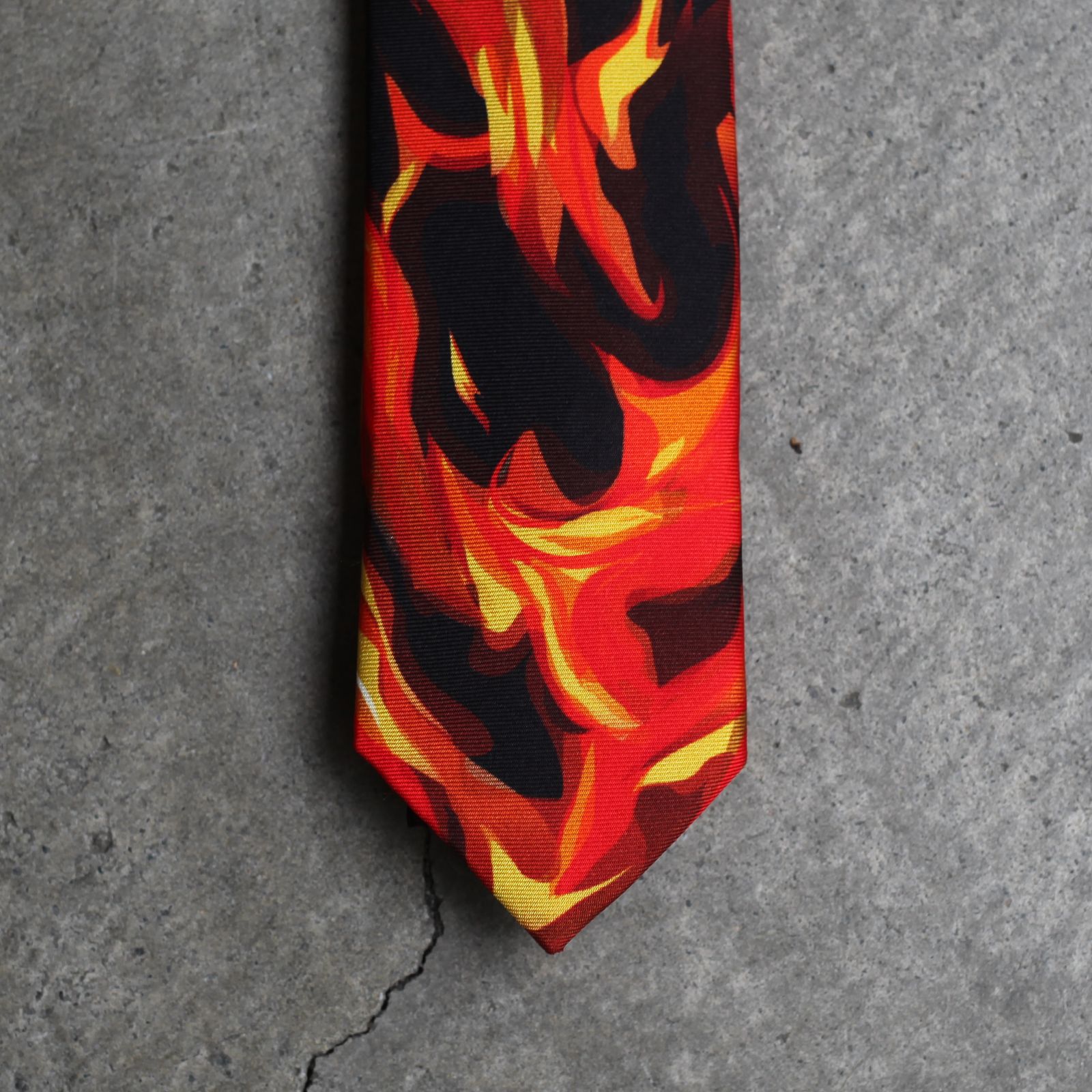 【残りわずか】Print Silk Tie(FLAME)