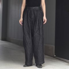 【残り一点】12.5OZワイドデニムパンツ(NO PRINT_ONE WASH)