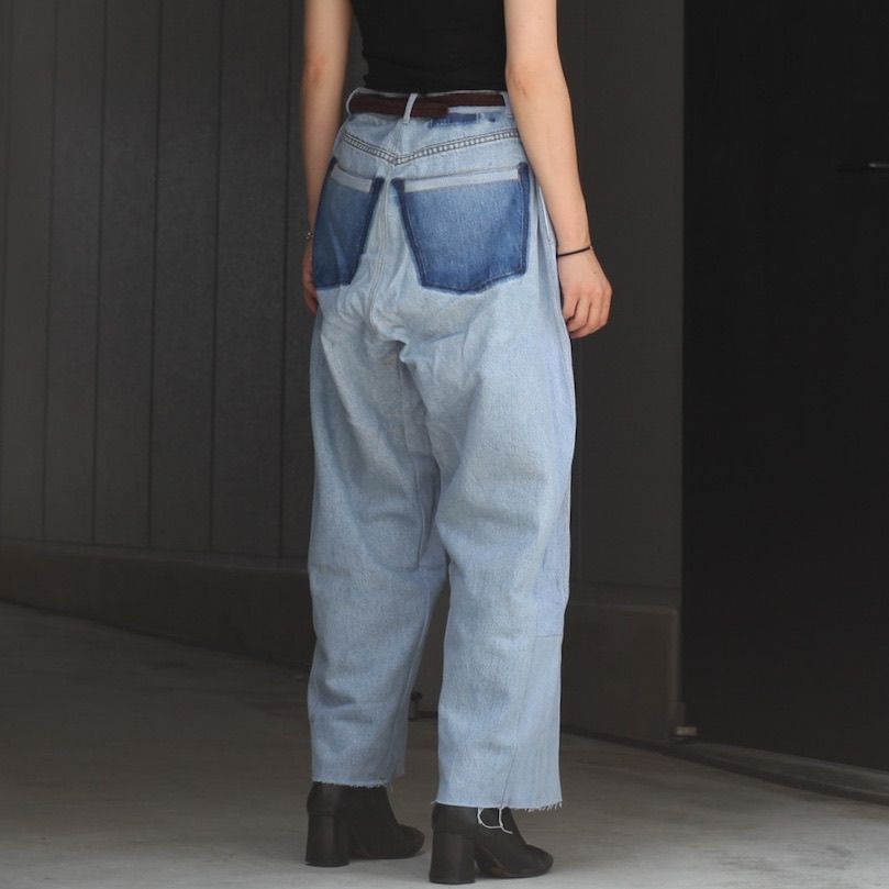 【残り一点】Reconstructed Super Baggy Slacks Denim_2(M)