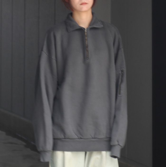 【残り一点】Pigment Dyed Zip Sweatshirt