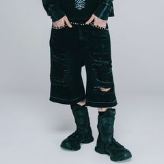 【残り一点】Suicide Studs Denim Shorts