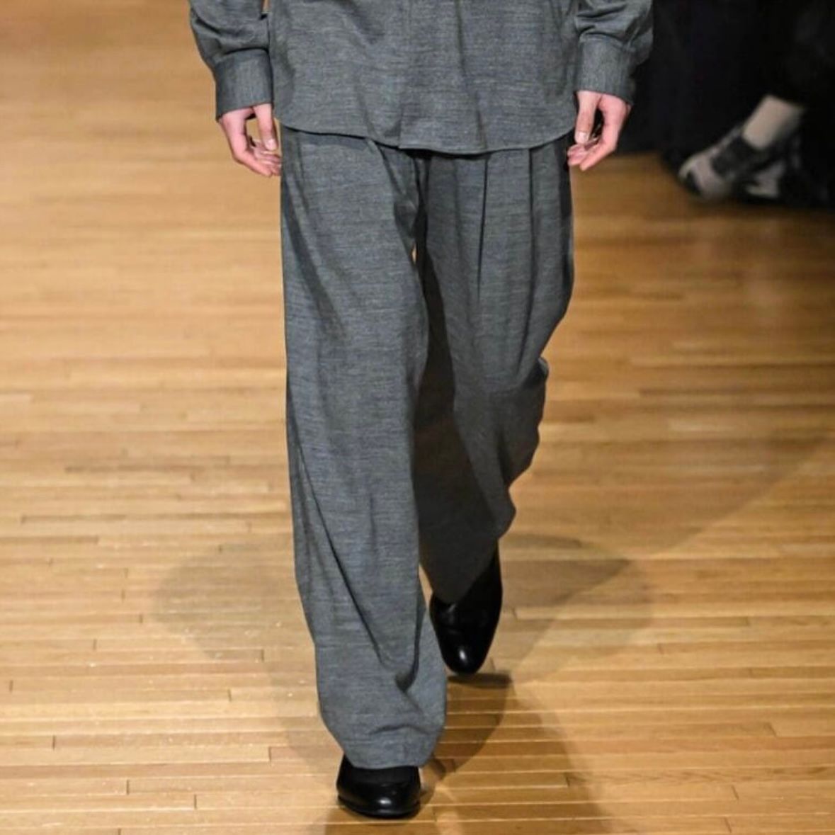 【残り一点】36G Wool Herringbone Trouser