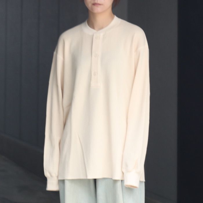【残り一点】Waffle Henry Neck L/S T-Shirts