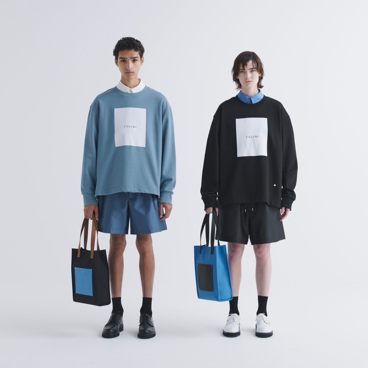 【残り一点】Cotton Jersey Box Logo Print Long Sleeve Pullover
