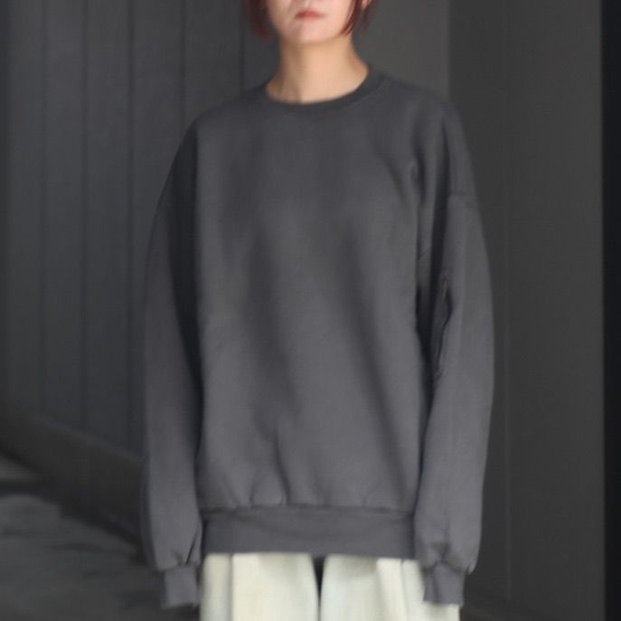 【残り一点】Pigment Dyed Crew Neck Sweatshirt