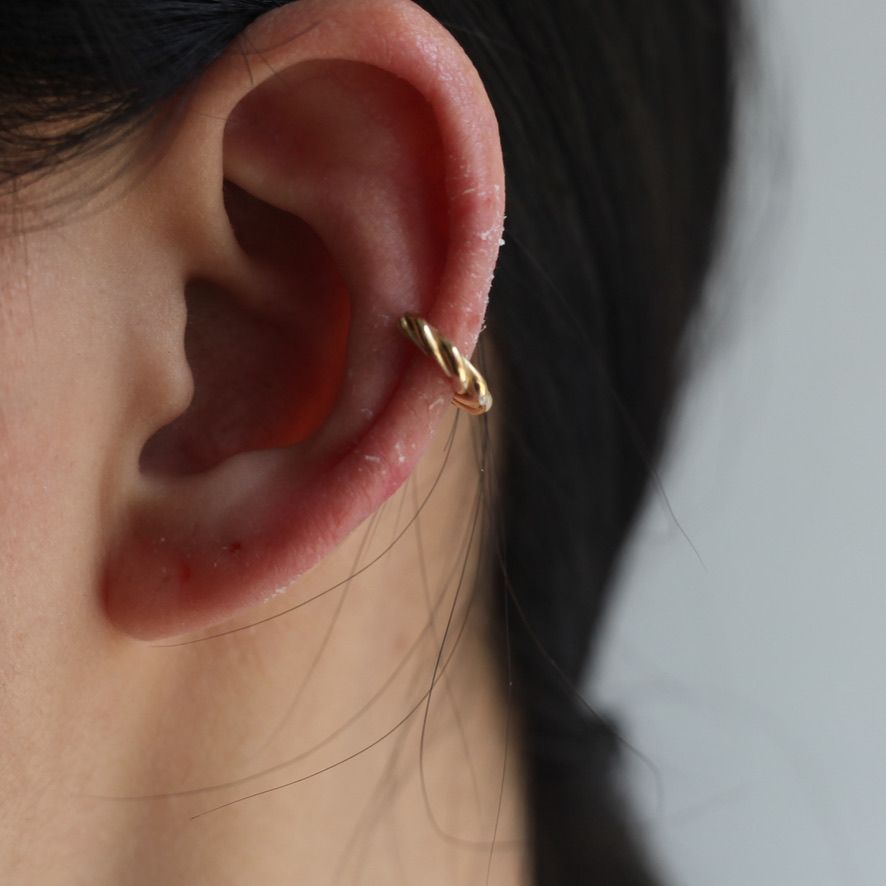 【お取り寄せ注文可能】Press Earcuff_SET 片耳用(GOLD）