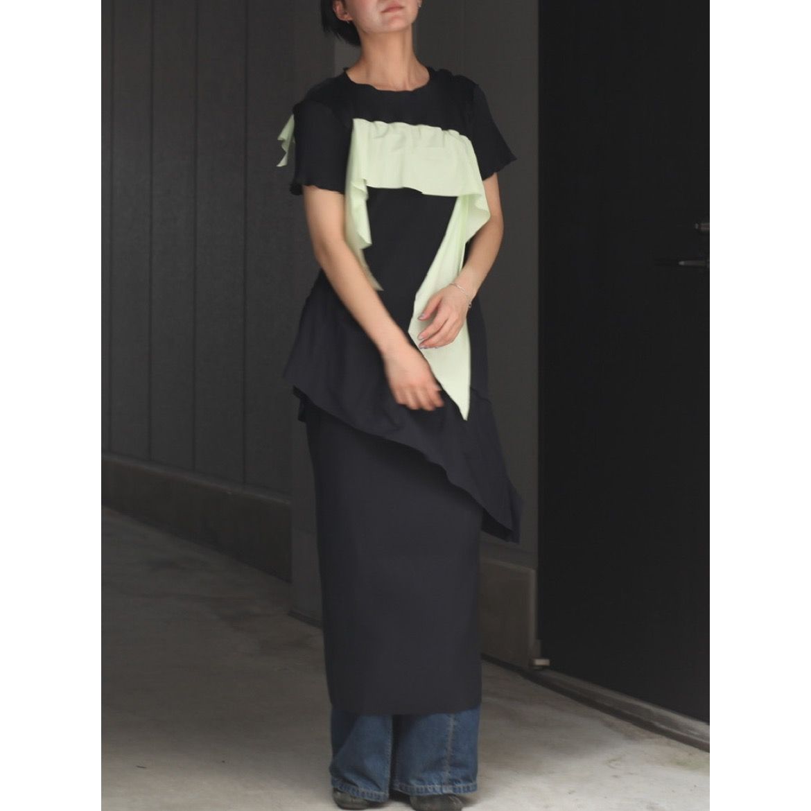 kotohayokozawa - 【残り一点】Todo Wave Short Sleeve Dress