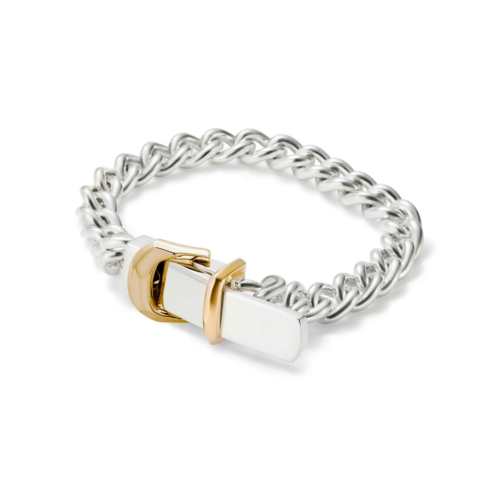 【お取り寄せ注文可能】Buckle Bracelet(SILVER×GOLD)