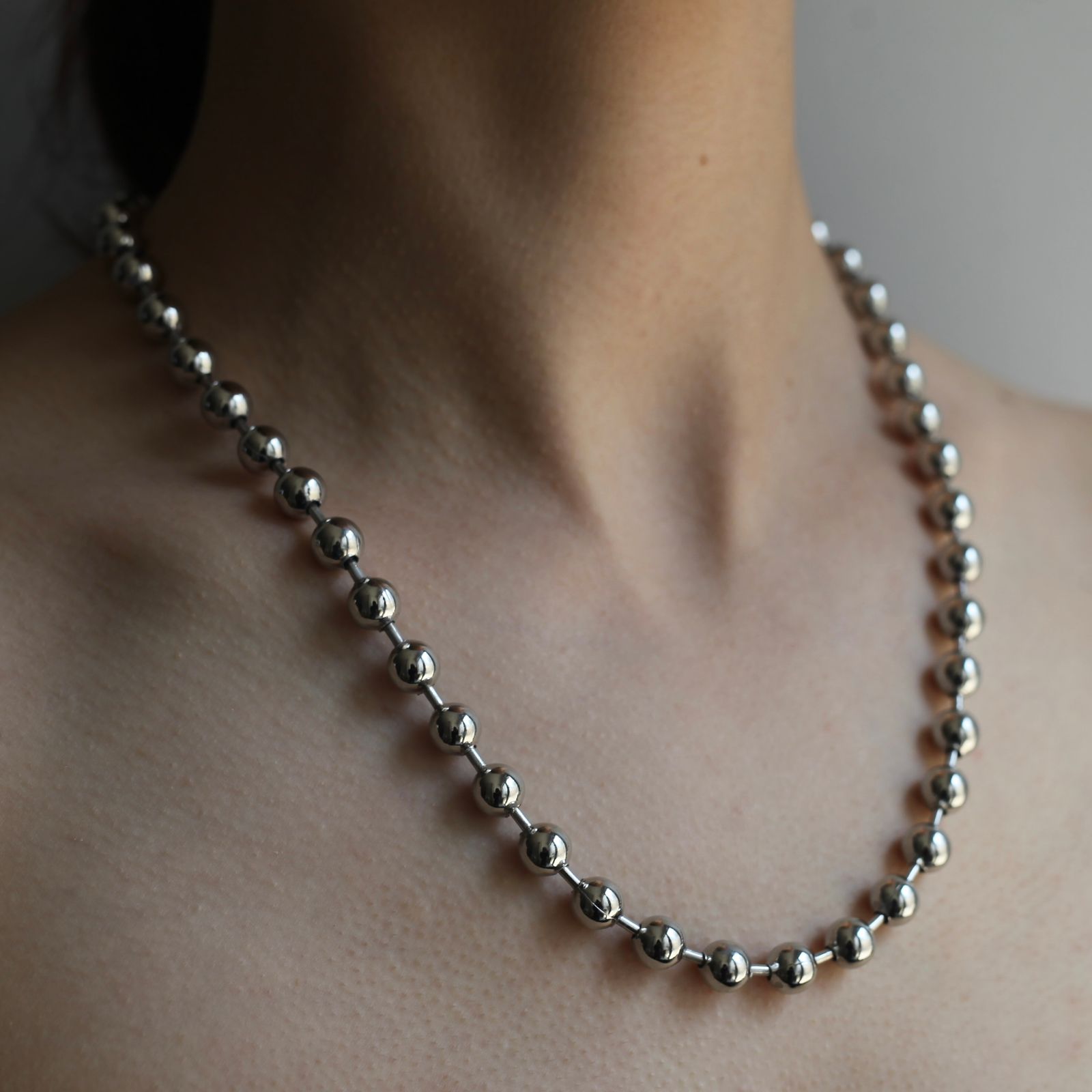 【残り一点】Ball Chain Necklace(SILVER)