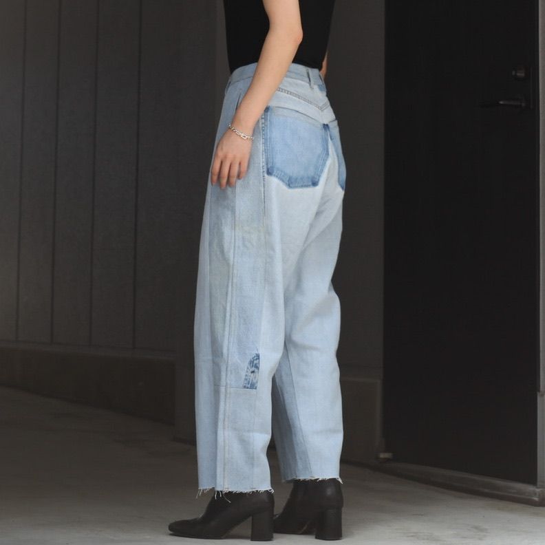 【残り一点】Reconstructed Super Baggy Slacks Denim_1(S)