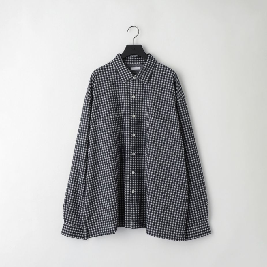 【残り一点】36G Wool Check Balise Shirt