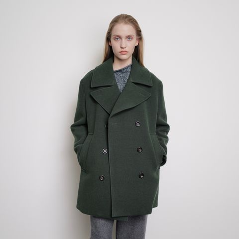 05AW 持ちこたえる art&crafts期 ウールフェルト ジャケット ピーコート 3