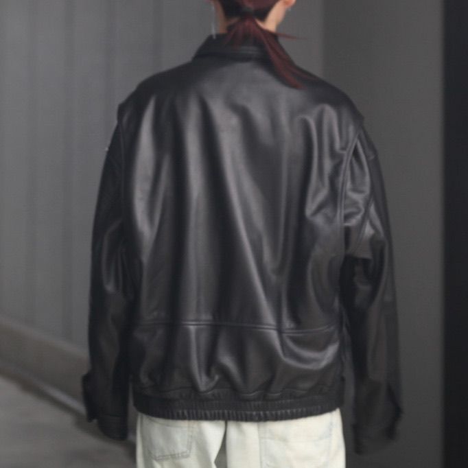 【残りわずか】Leather Flight Jacket