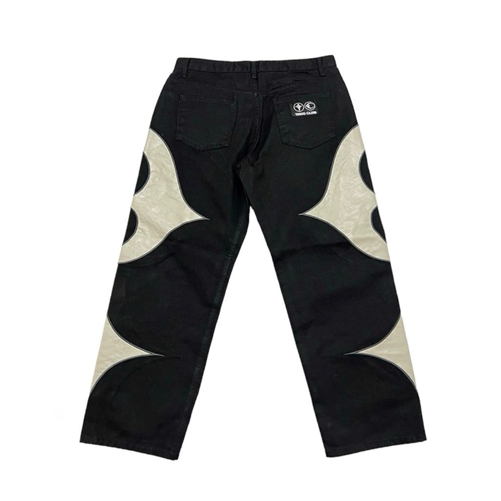 【残り一点】TC Leather Washing Denim Pants