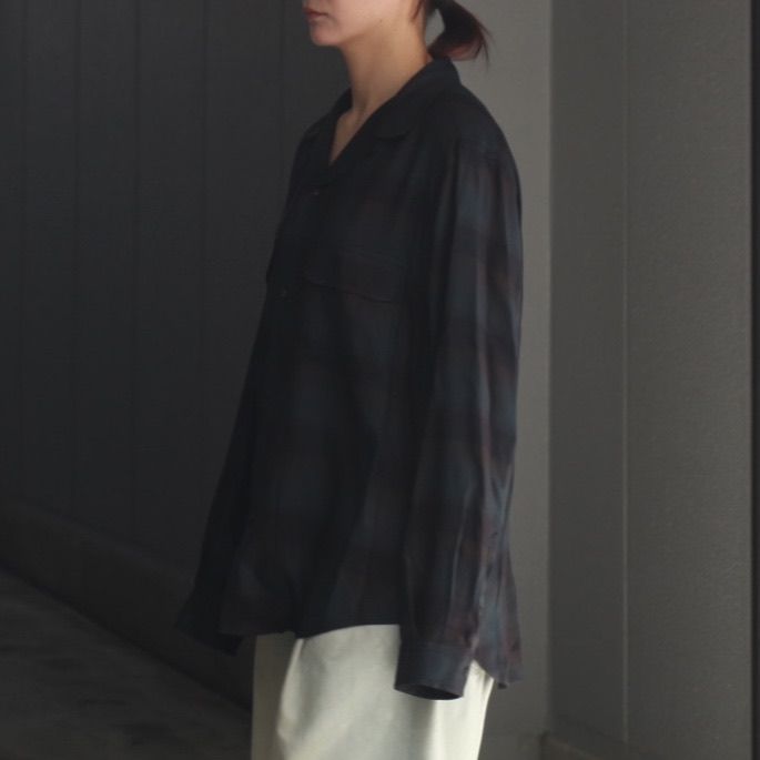 【残り一点】Plaid Open Collar Shirts