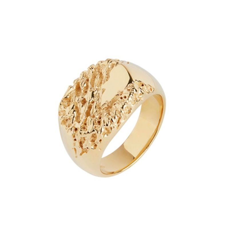 【残り一点】Rock Signet Ring(GOLD)