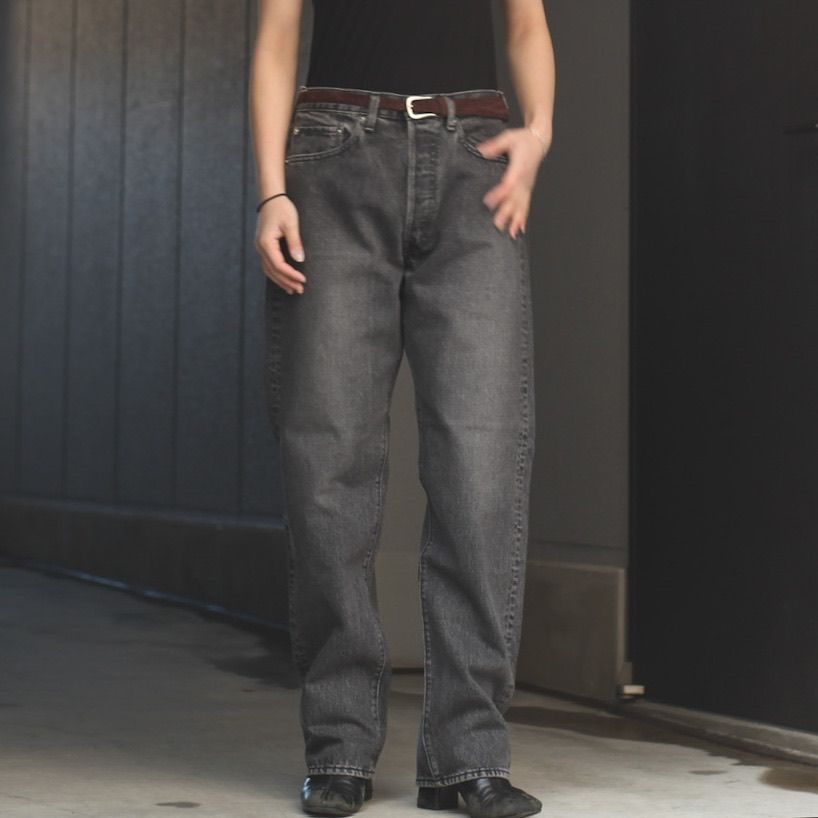 【激安大特価！】 - orSlow 【残り一点】105 WASH Denim(STONE Black 90's パンツ