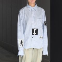 【残り一点】Bootleg Stripe Shirts With Patched(MIN)