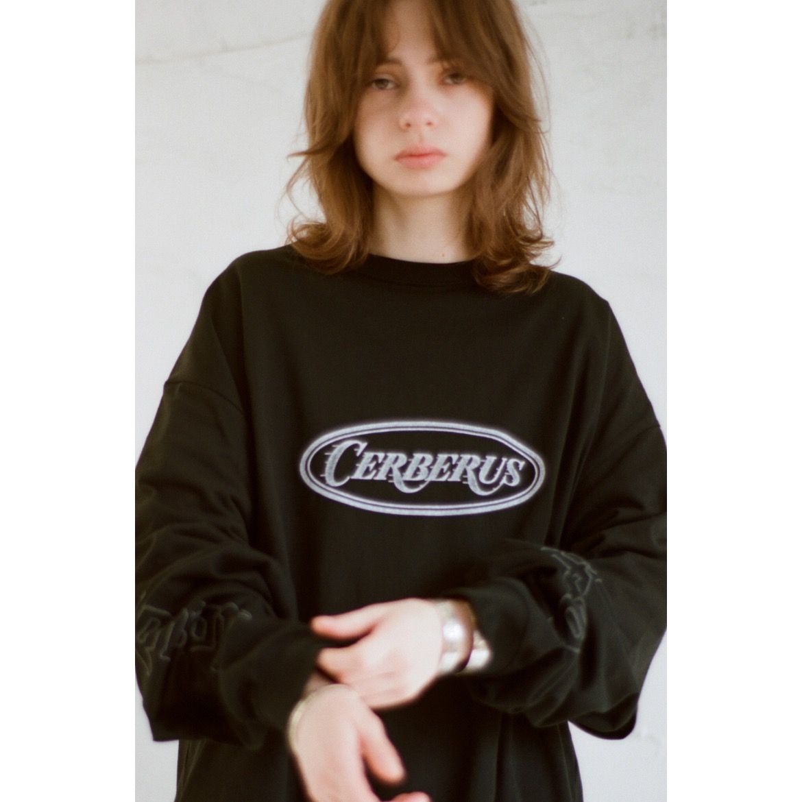 LAYERED OVERSIZE LONG T-SHIRT-Cerberus- | ESSAY(エッセイ