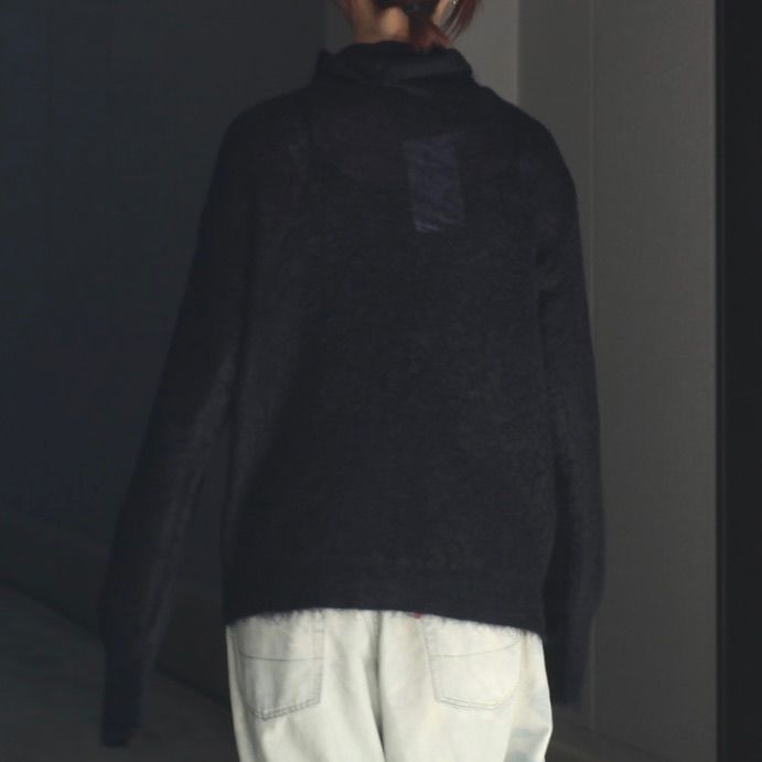 ssstein - 【残り一点】Super Kid Mohair Knit Polo LS ssstein - 【残り一点】Super Kid Mohair Knit Polo LS