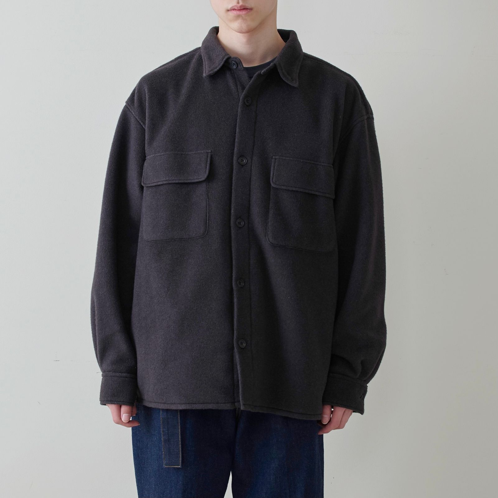 YOKE ヨークFleece Double Pocket Shirt フリース シャツ size 1