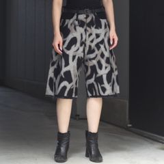 【残りわずか】Cut Off Heavy Short Wide Jeans(DISCHARGE PRINTED ASAT CAMO)