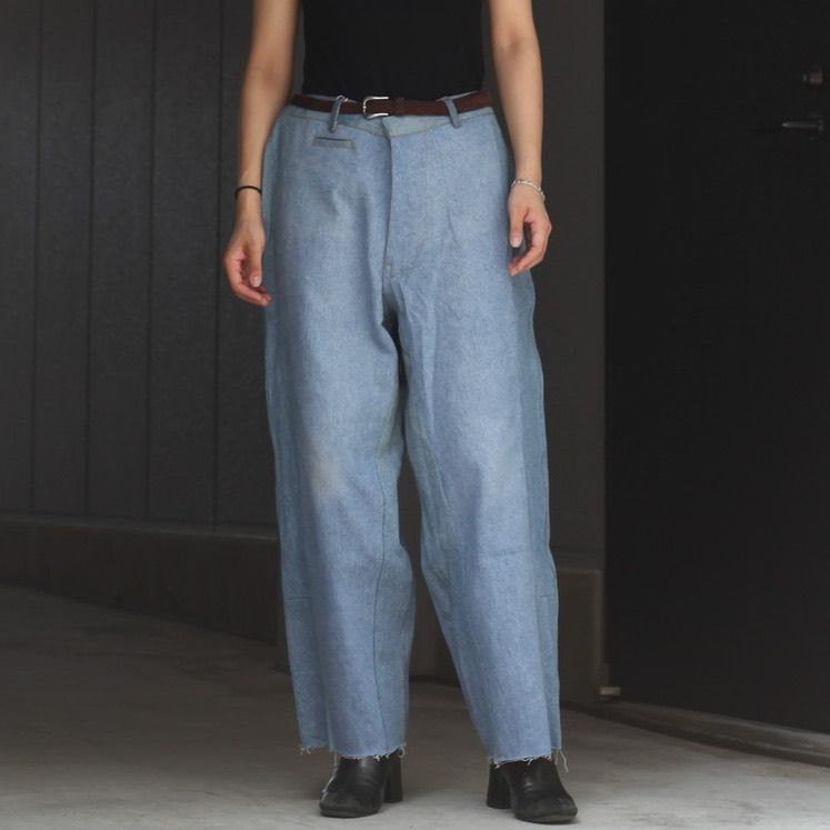 【残り一点】Reconstructed Super Baggy Slacks Denim_2(M)