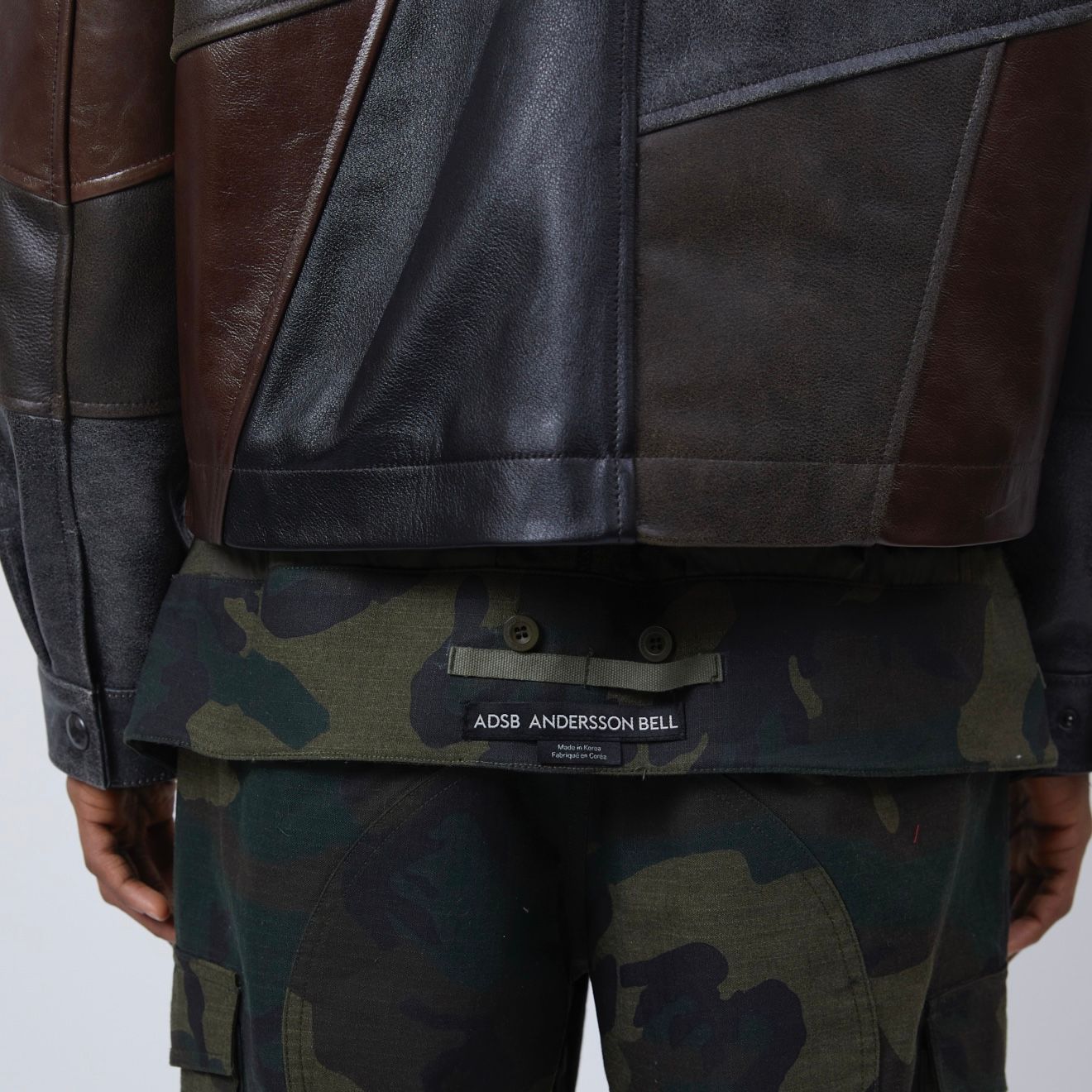 【残り一点】Unisex Patchwork Leather Jacket