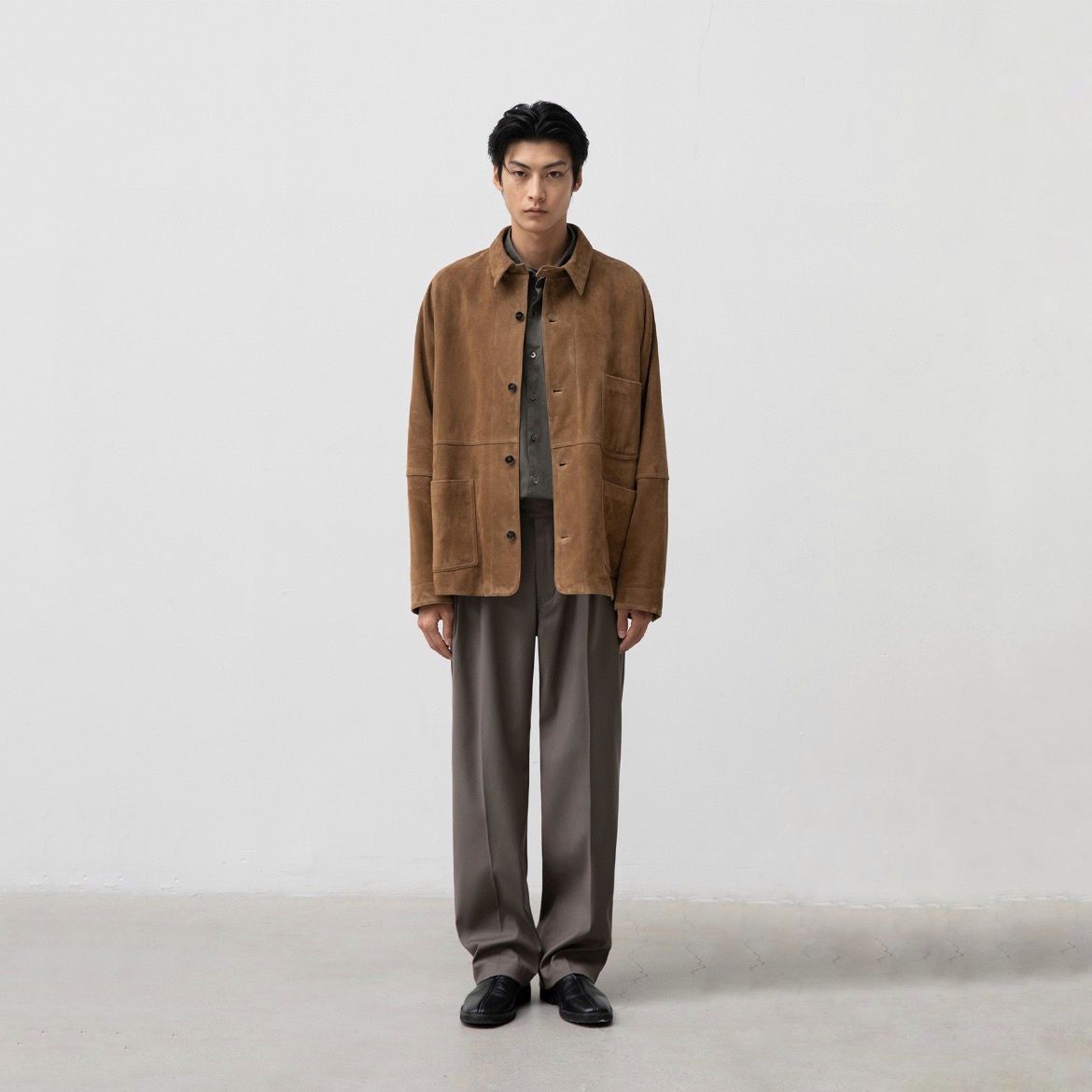 【残り一点】Leather Coverall Jacket