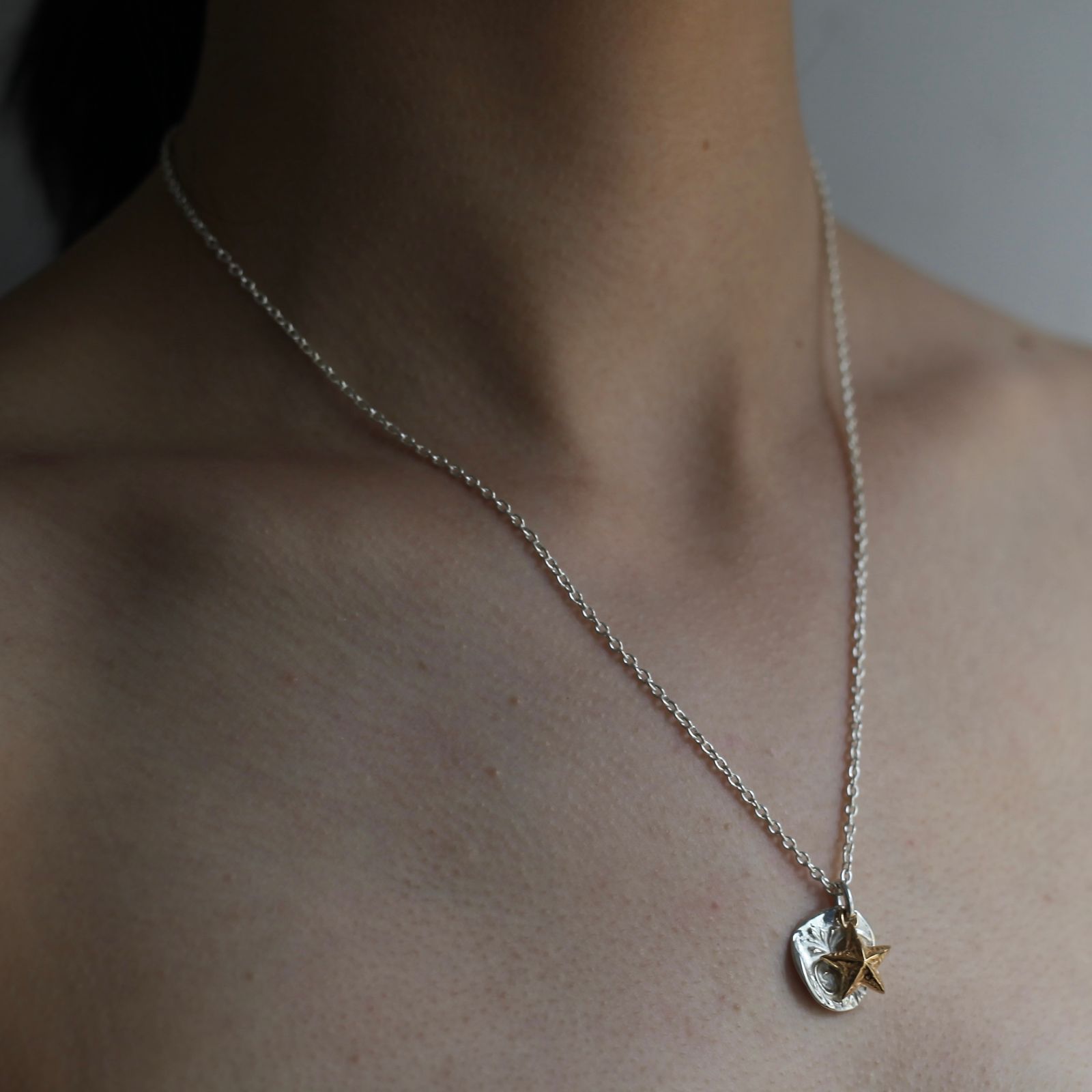 【残りわずか】Day breaker Pendant Daylight & Star(SILVER×GOLD)