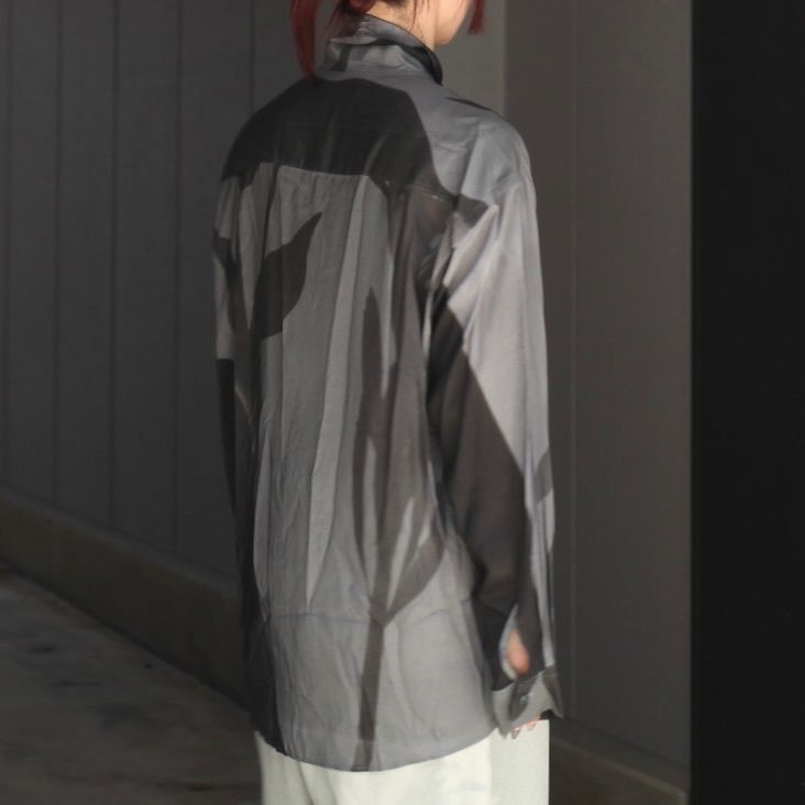 【残り一点】Photogram Printed Rayon Shirt