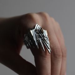【お取り寄せ注文可能】Ice Blaze Ring(SILVER×GOLD)