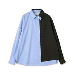 【残り一点】High Count Broad Asymmetrical Layered Shirt