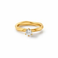 【お取り寄せ注文可能】Quon Round Ring(K18 YELLOW GOLD)
