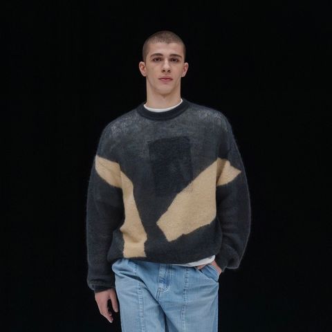 【残り一点】Photogram Intarsia Sweater