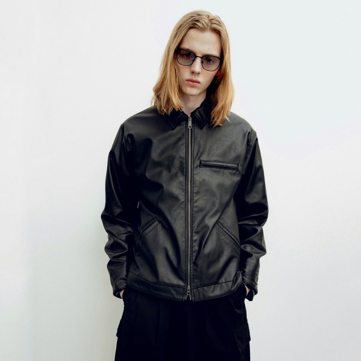 【残り一点】Black Work Zip Jacket