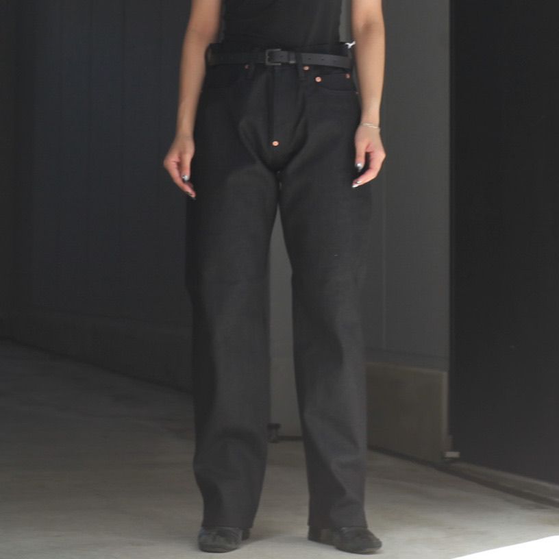 【残り一点】Twisted Heather Denim Pants Straight Cut