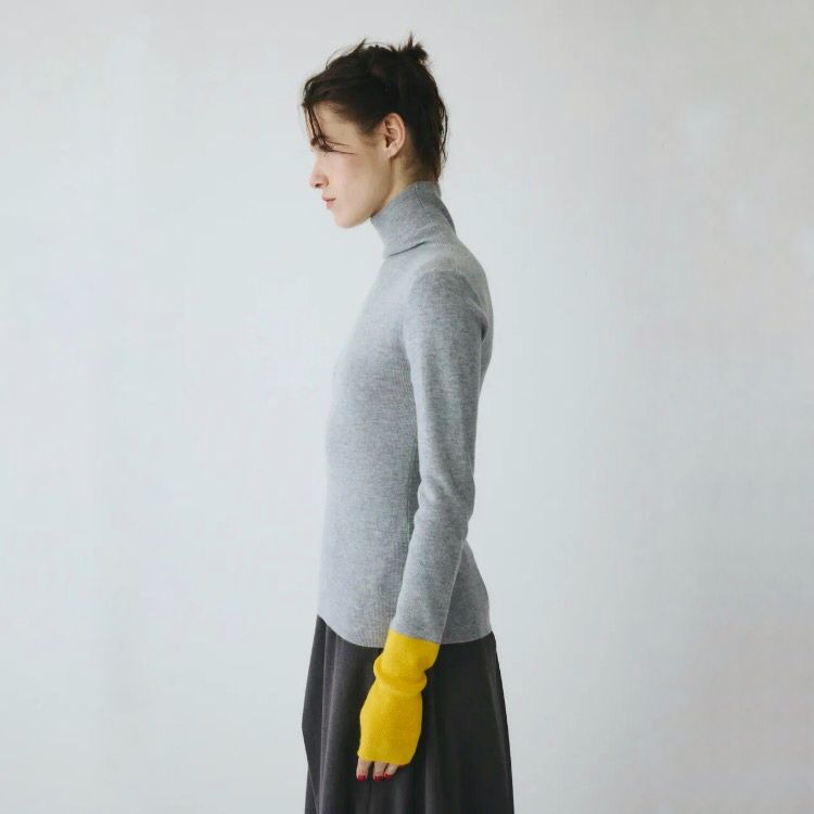 【残り一点】Bi Color Hem Knit Tops