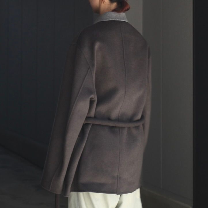 【残り一点】Wool/Cashmere Reversible Peak Lapel Jacket