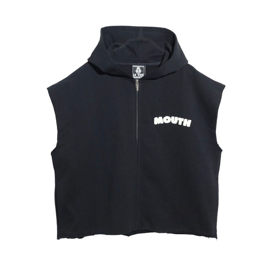 【残り一点】Cut Off Wide Zip N/S Sweat Hoodie