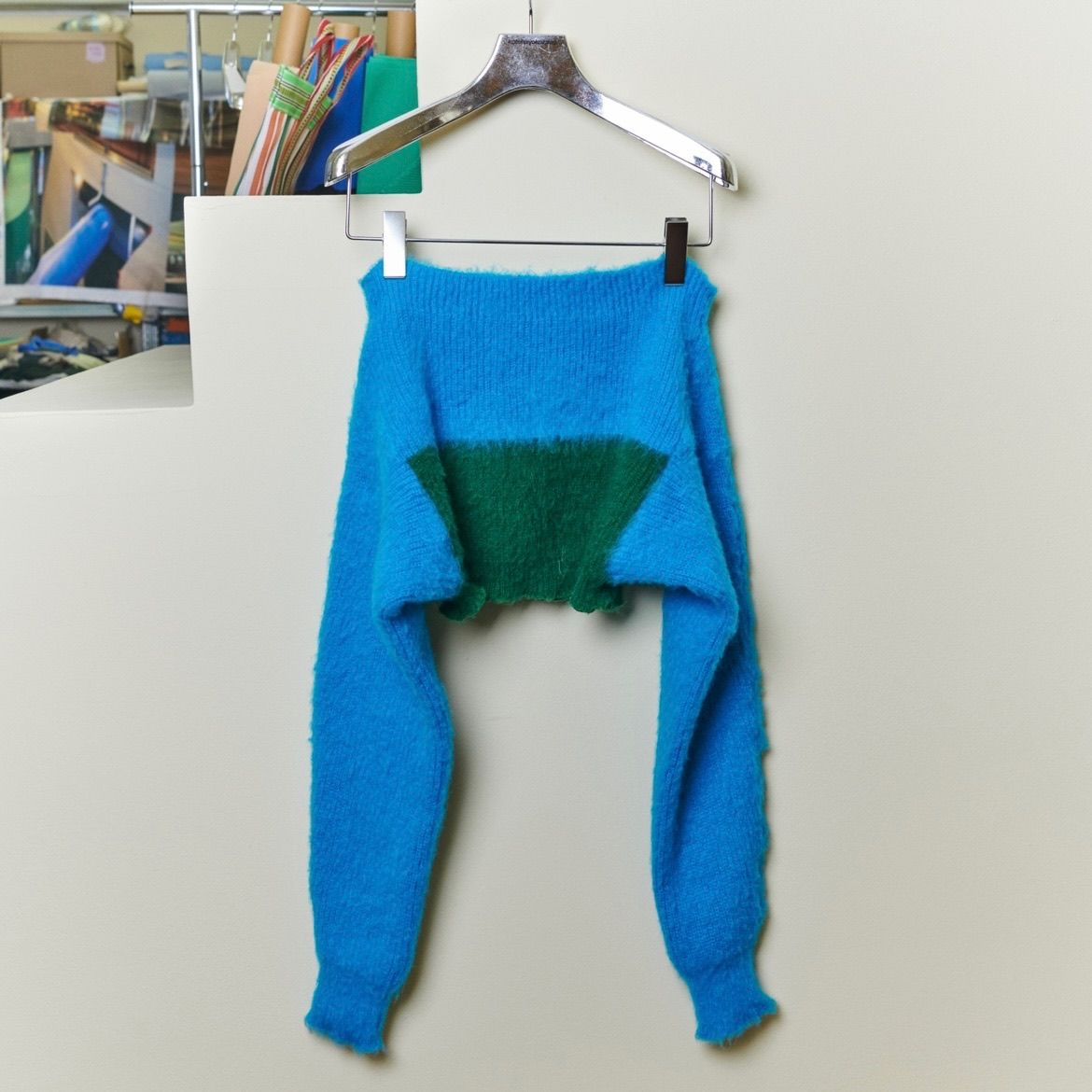kotohayokozawa(コトハヨコザワ)のCutting Short Knit MINTの
