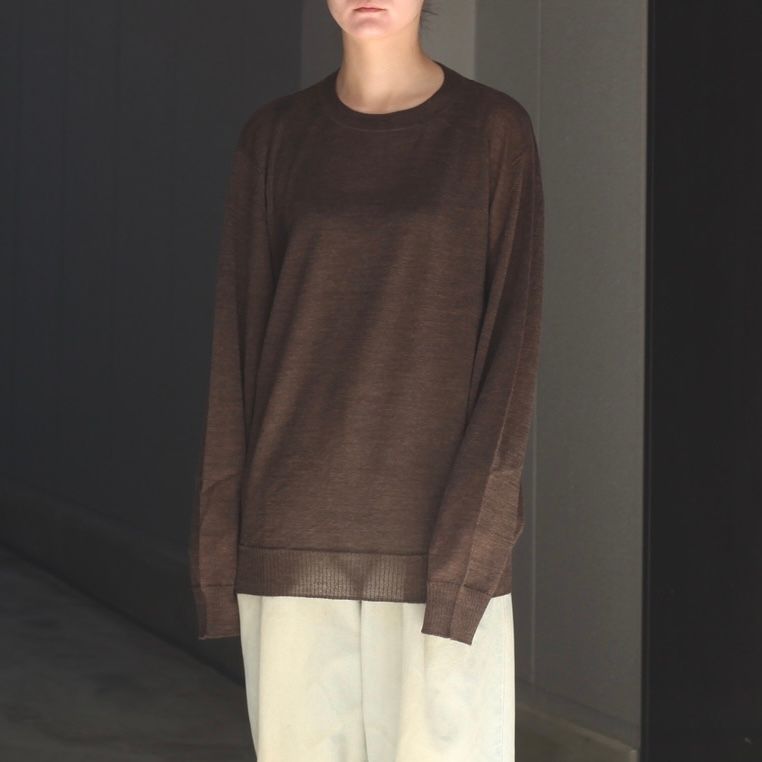 【残り一点】Wholegarment Wool Sheer P/O